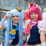Deux cosplayeuse qui pause pour wolfsource